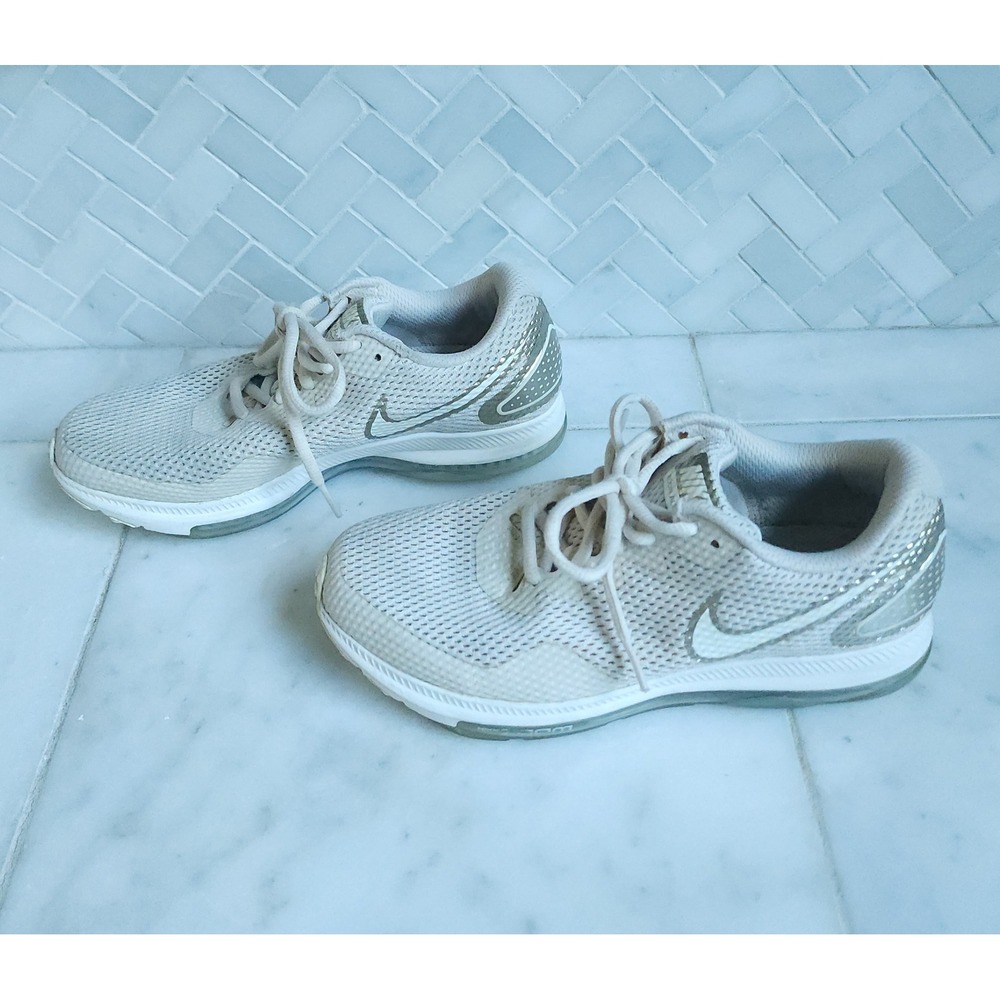 Nike Zoom All Out Low 2 Running Shoes Women 7.5 Light Cream Gold AJ0036-202